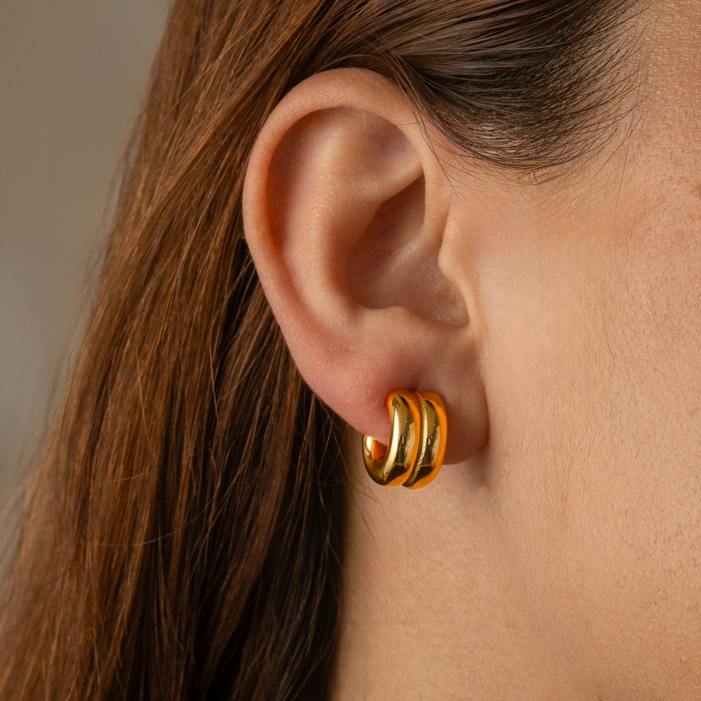 Dew Small Gold Hoops