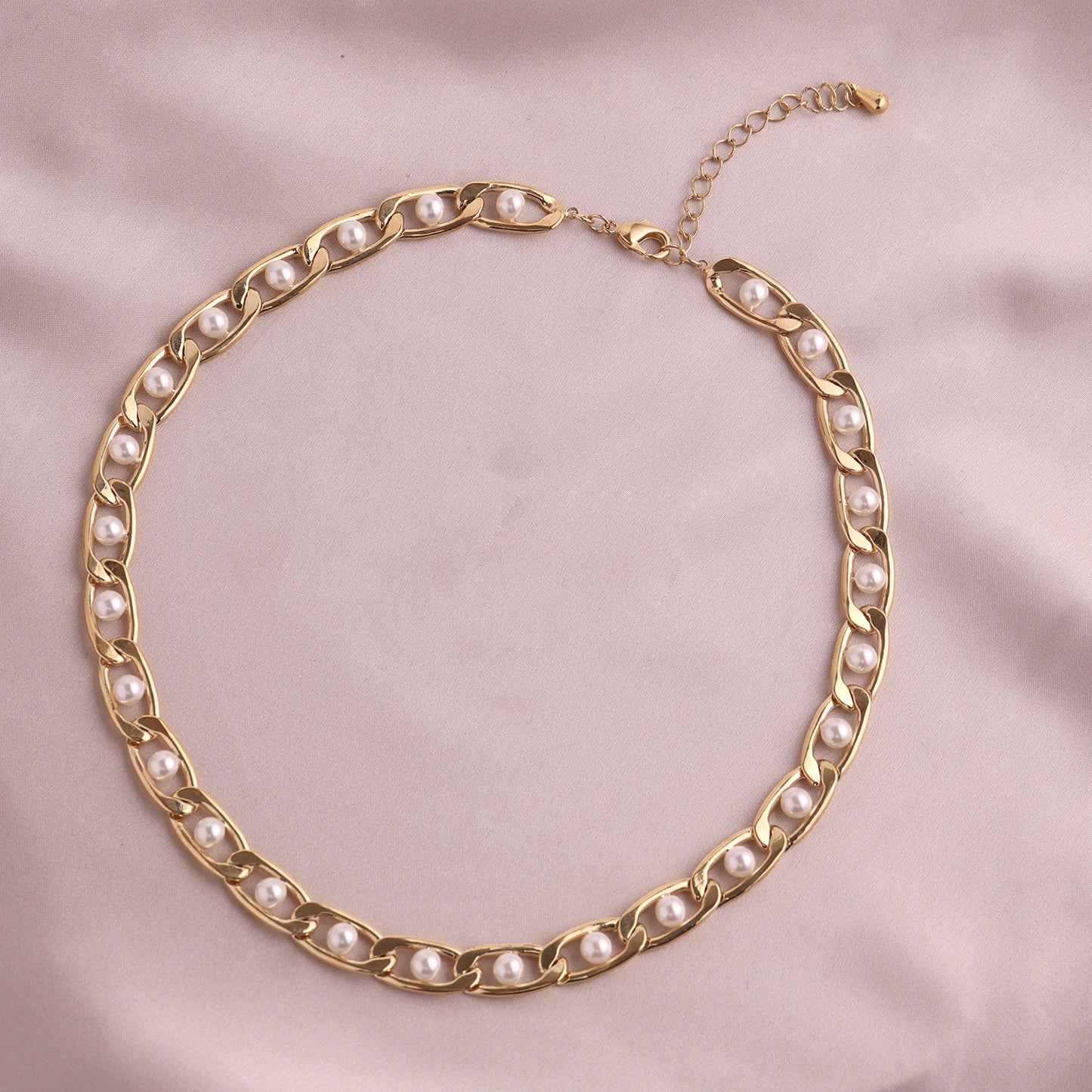 Image 2 of Ember Pearl Gold Necklace