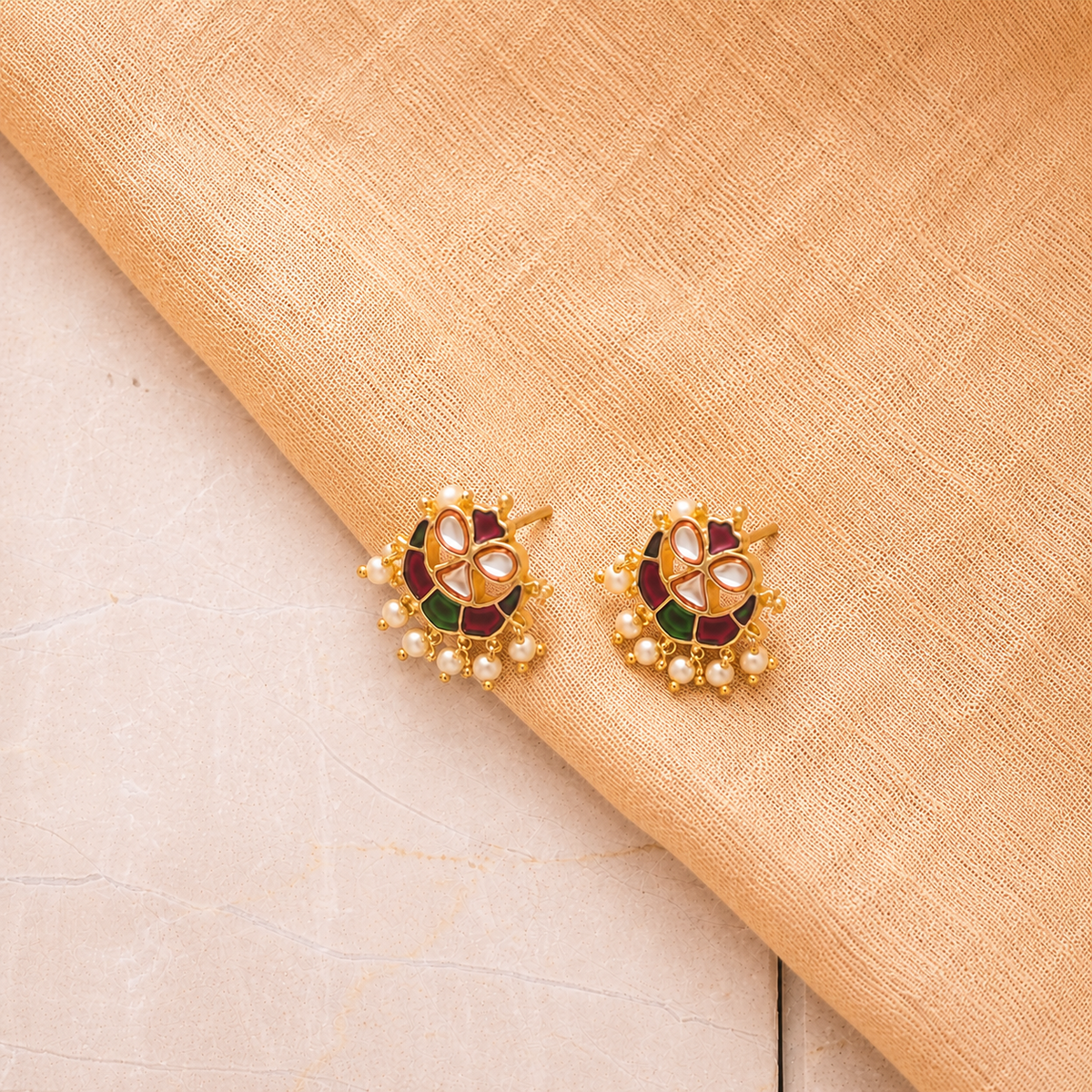 Mrinal Pearls Studs