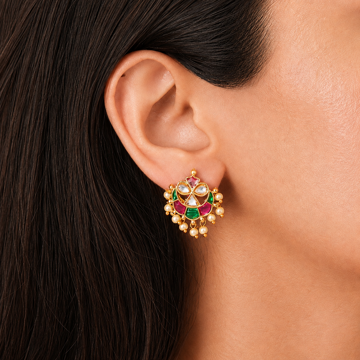 Mrinal Pearls Studs