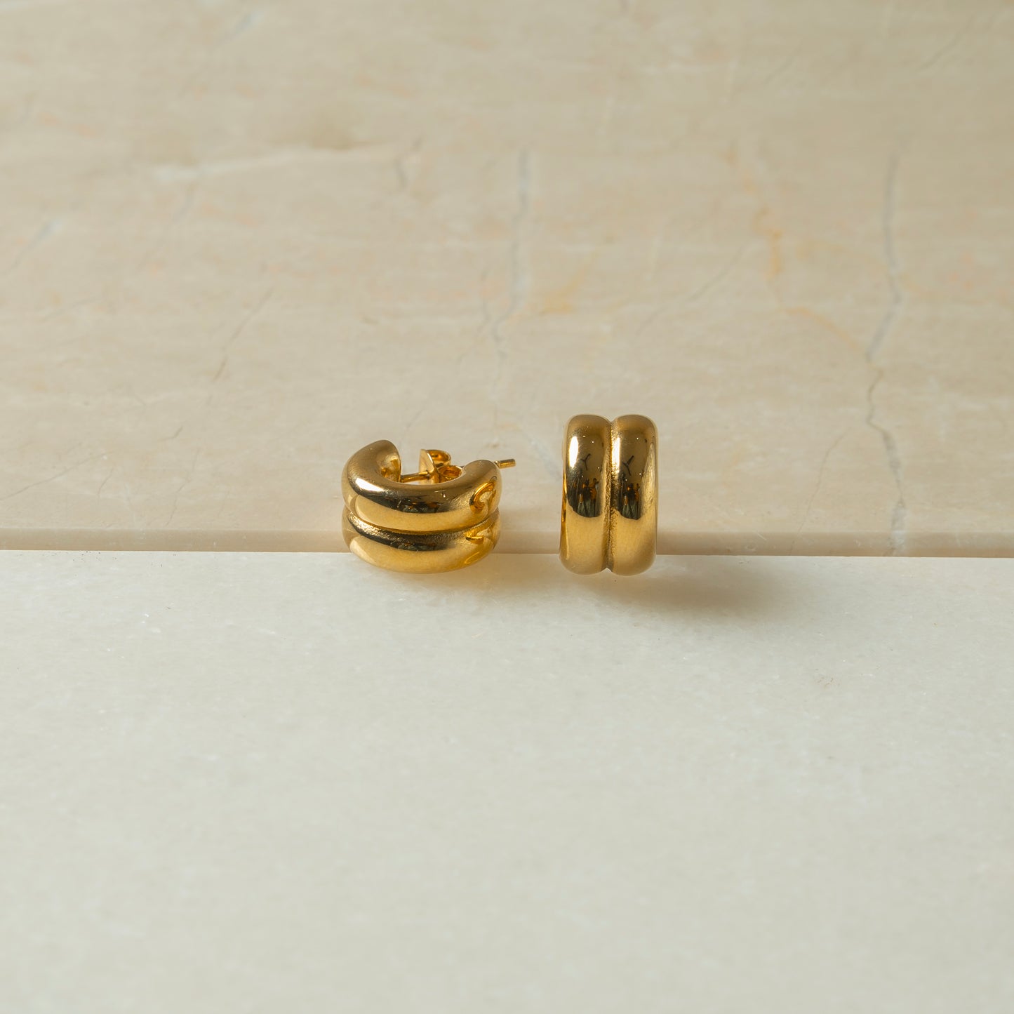 Dew Small Gold Hoops