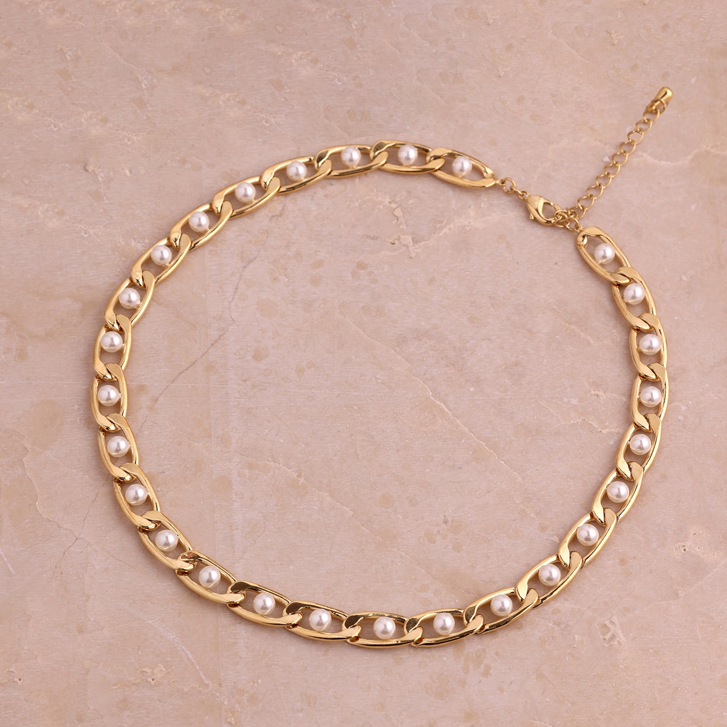 Image 3 of Ember Pearl Gold Necklace