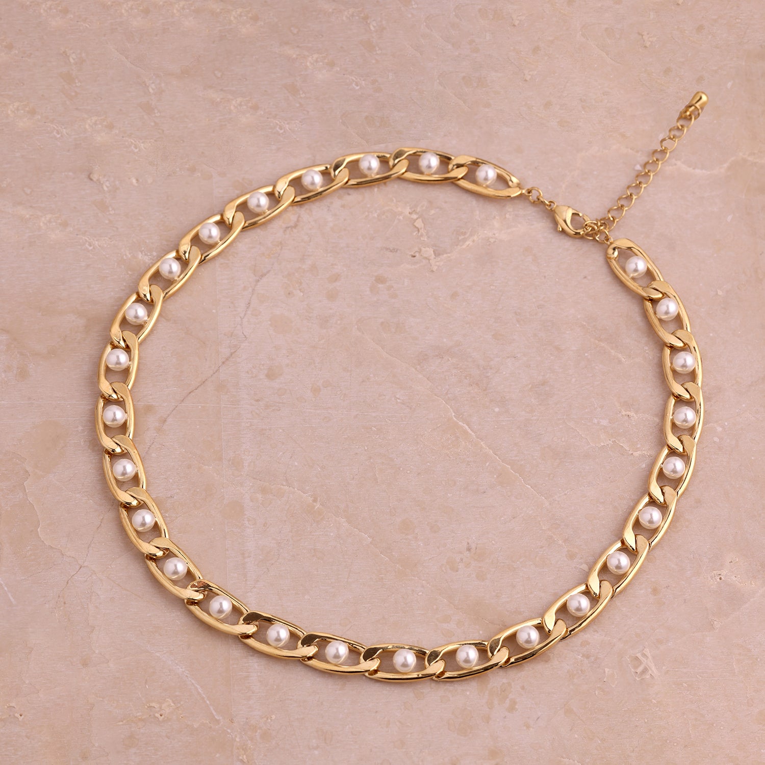 Image 3 of Ember Pearl Gold Necklace