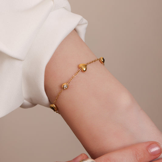 Image 1 of Heart-Bead Reversible Bracelet