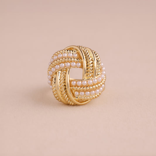 Image 1 of Pearl Gold Ring