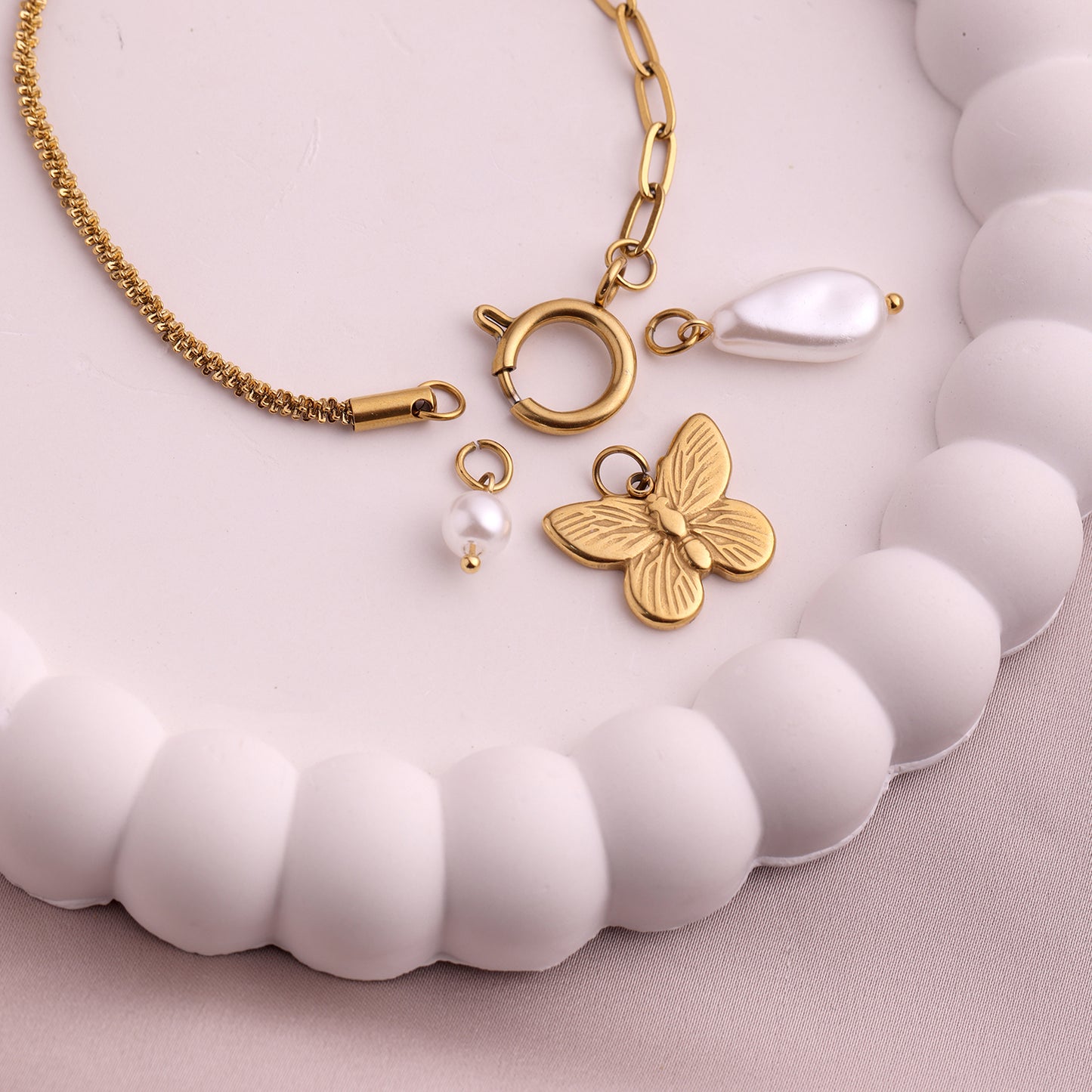 Image 2 of Butterfly Charm Detachable Bracelet
