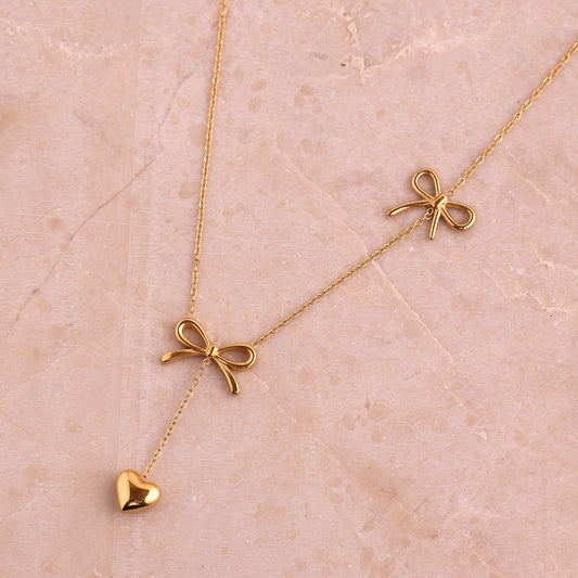 Image 1 of Bow Heart Pendant