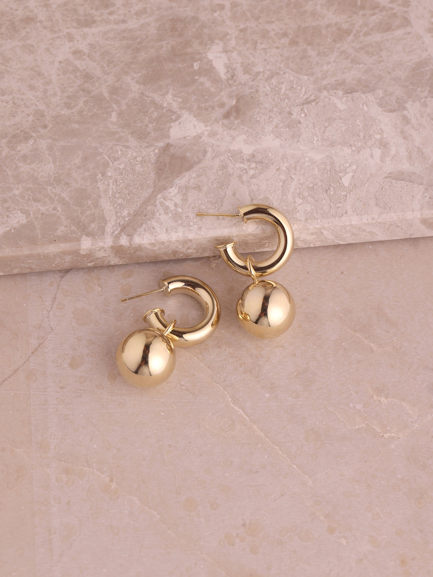 Image 6 of Drop Hoop Detachable Earrings