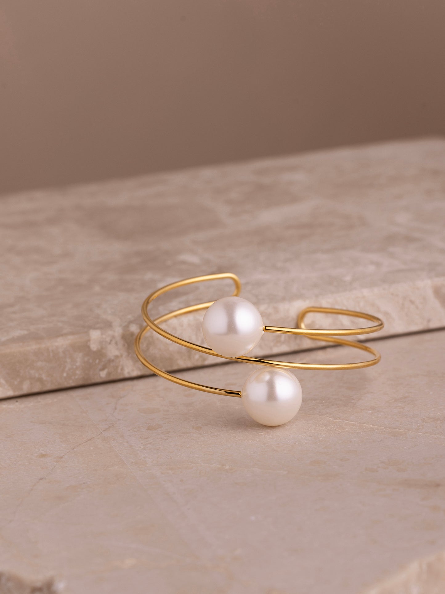 Image 3 of Pearl Gold Cuff