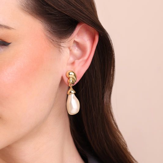 Image 1 of Lumi Pearl Drop Earrings